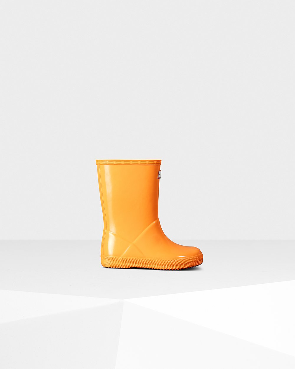 Kids Rain Boots - Hunter Original First Classic Gloss (10KANBUTO) - Orange